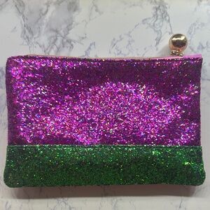 Ipsy Makeup Bag : Glittery Pink and Green
